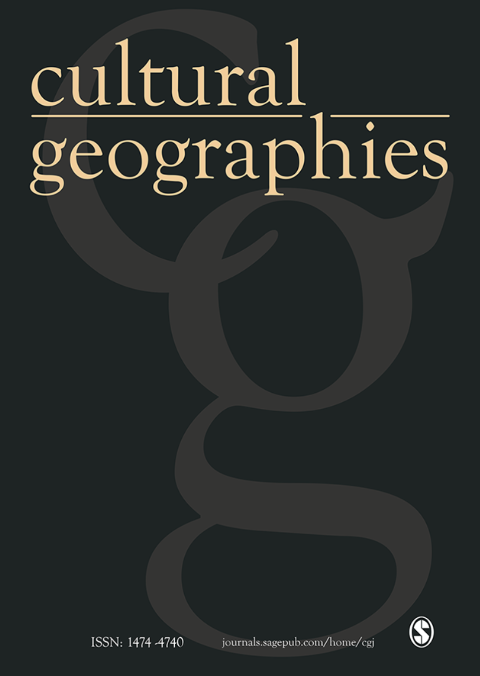 Cultural Geographies journal cover